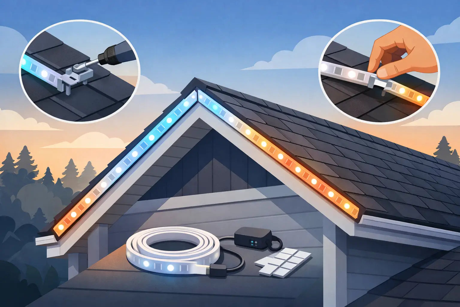 Best Govee Roof Peak Mounts for Clean Installs