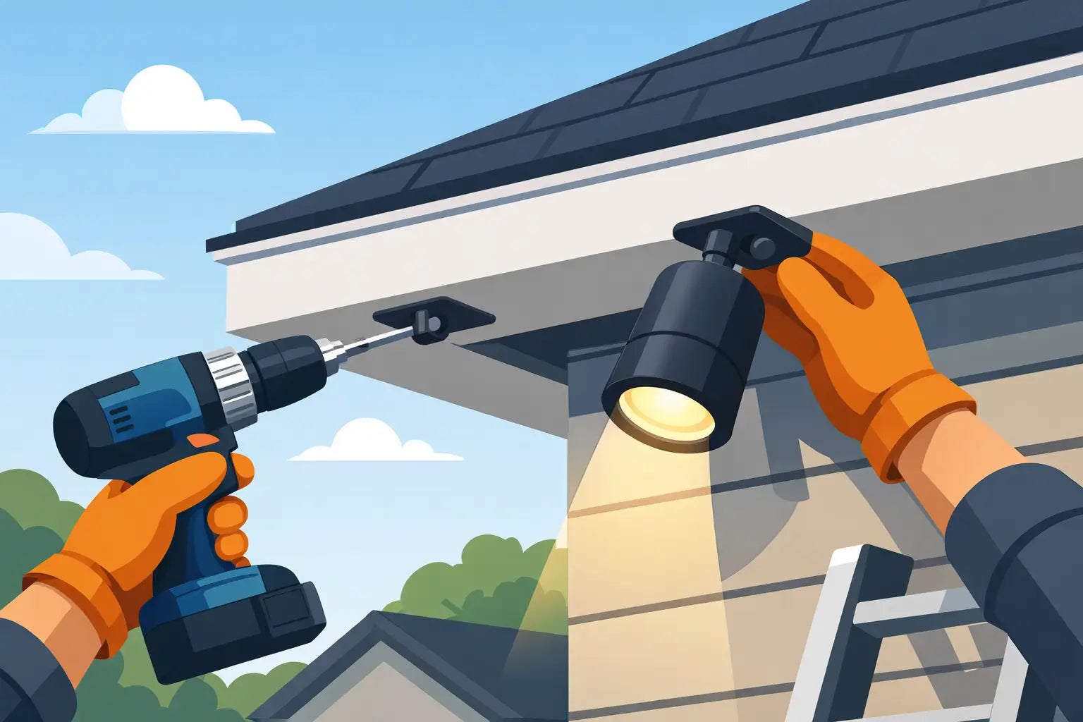 How to Mount Lights on Fascia Right