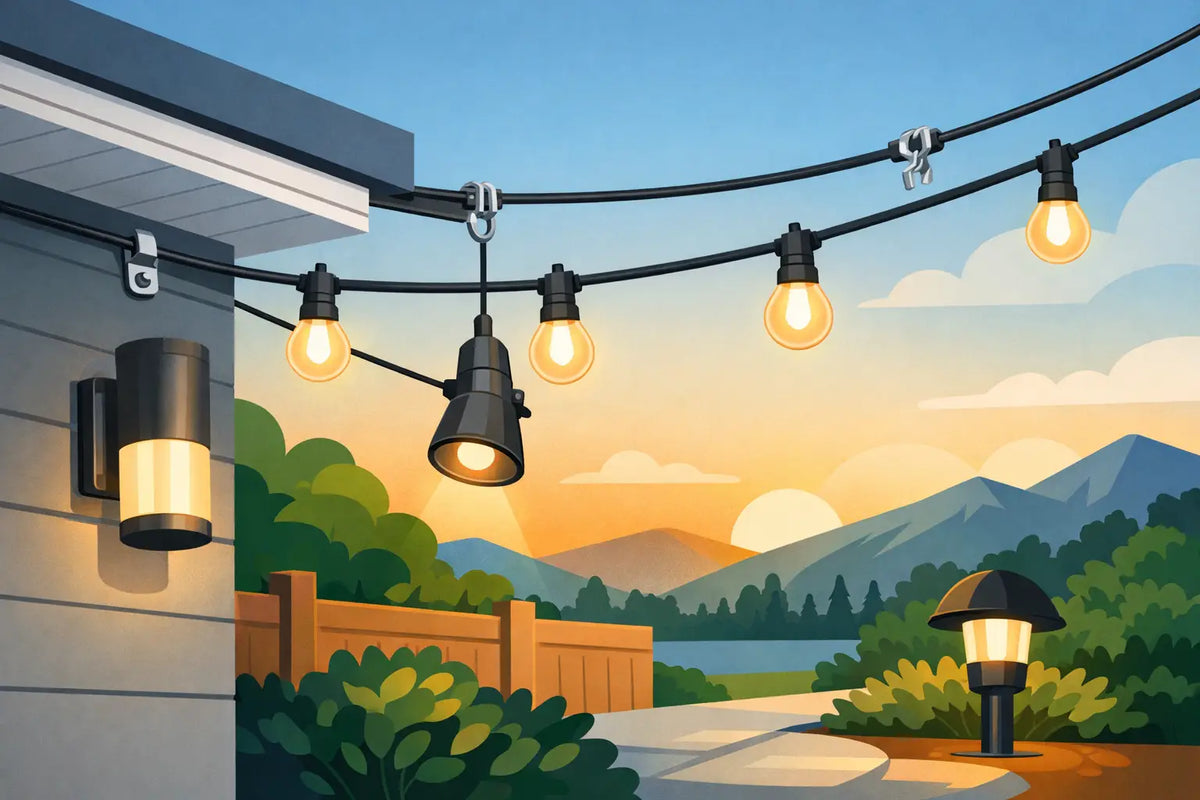 Permanent Light Hardware That Holds Up Outside
