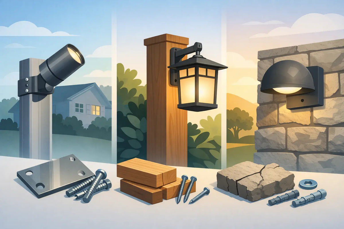 Outdoor Lighting Mount Material Guide for Lasting Installs
