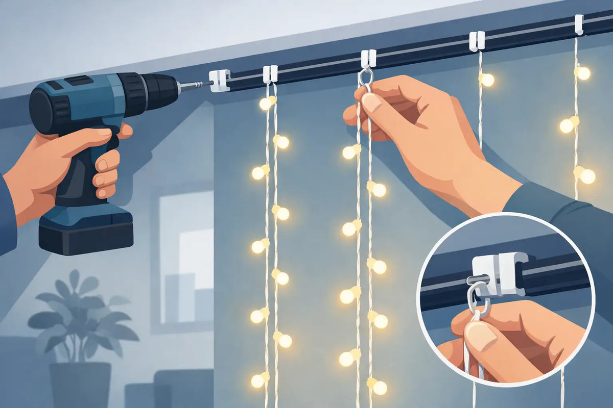 How to Mount Light Curtain Strands Securely