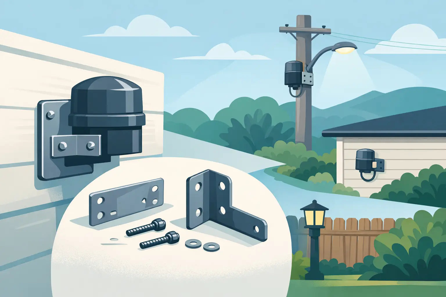 Outdoor Light Controller Mounting Bracket Guide