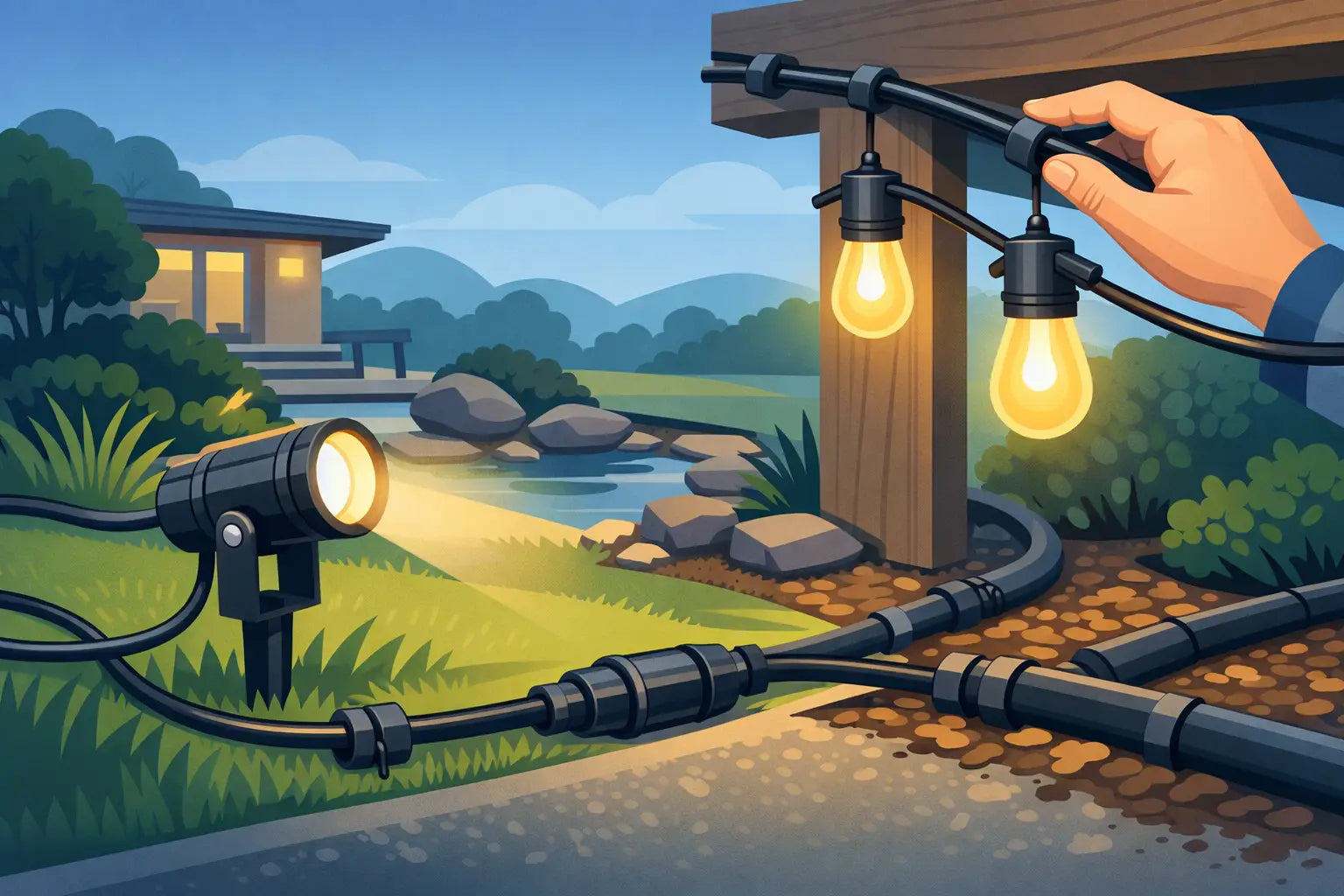 Your Guide to Outdoor LED Cable Management