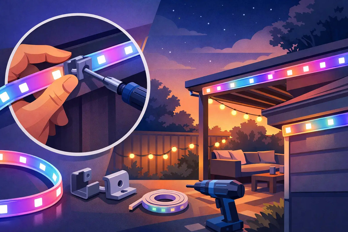 Do Govee Lights Need Custom Brackets Outdoors?