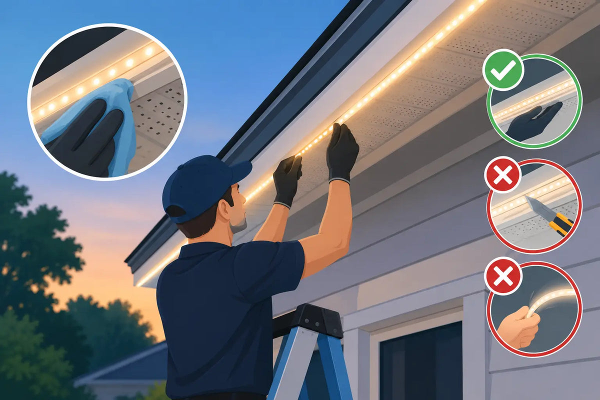 Preventing Govee Soffit Damage During Install
